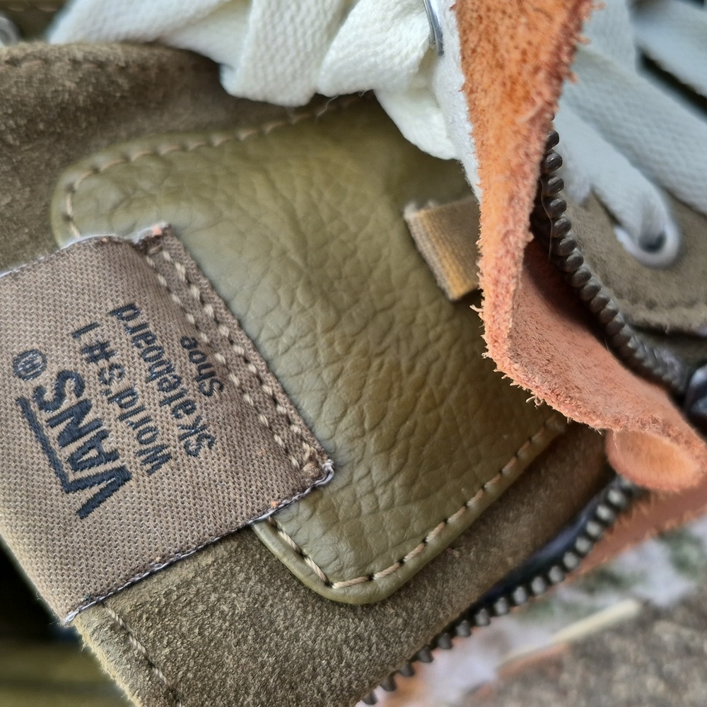 Vans Sneakers SK8-Hi Reissue Mixed Olive Blue‎ Suede Faux Fur Mens 6 Woman's 7.5 - Picture 9 of 14